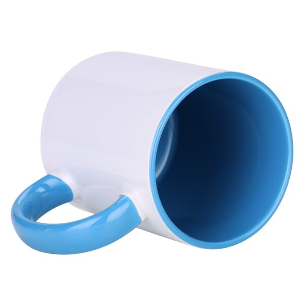 Customized Blue Inner color mug with Glossy finishing ( 325 ml)
