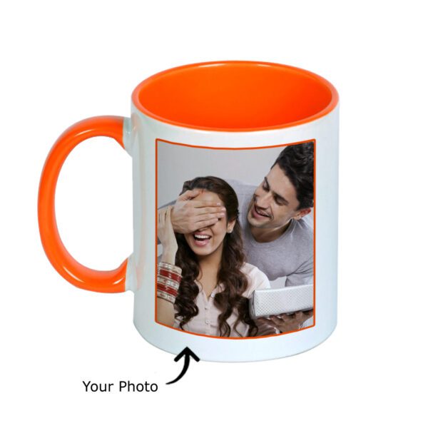 Customized Orange Inner color mug