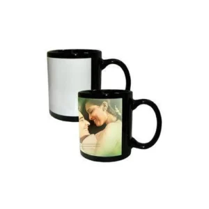 Personalized Photo Mug BLACK PATCH MUG