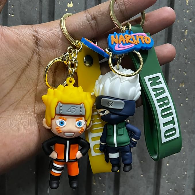 Anime 3d keychain of Naruto & Kakashi
