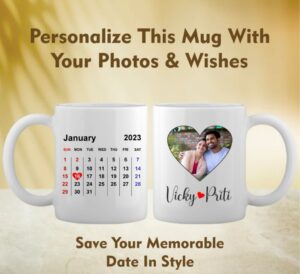 Buy Personalised Photo Calendar Mug with Photo