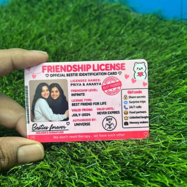 Friendship License Card