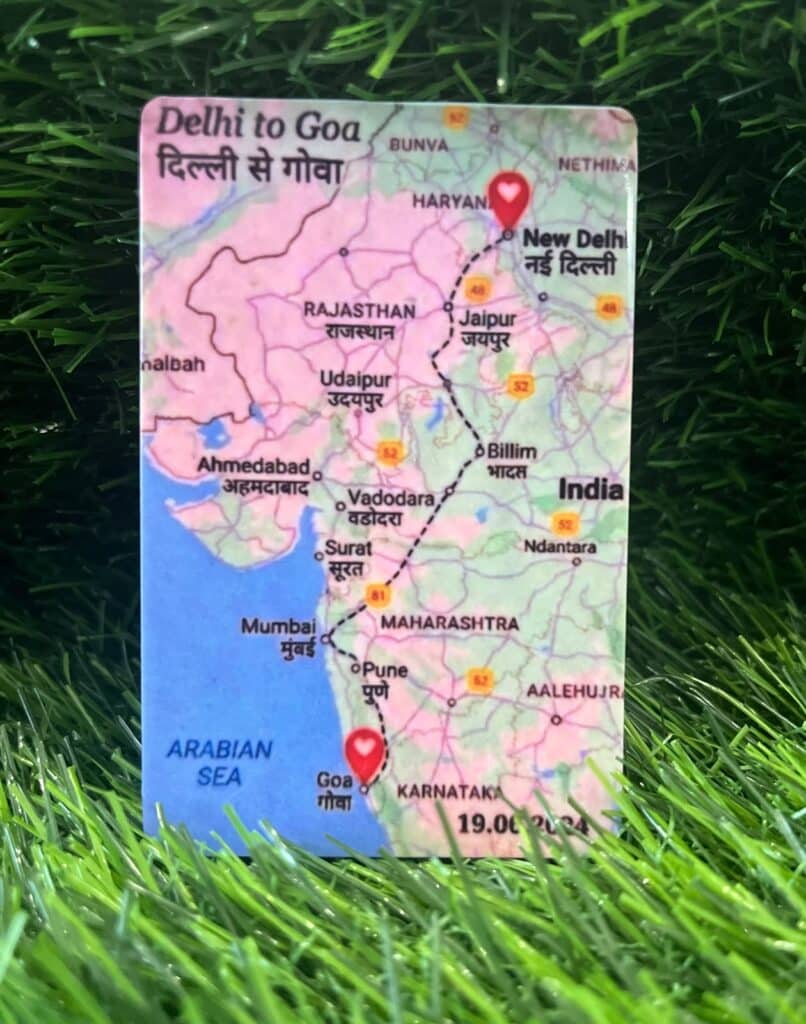 Personalized Location Wallet Card